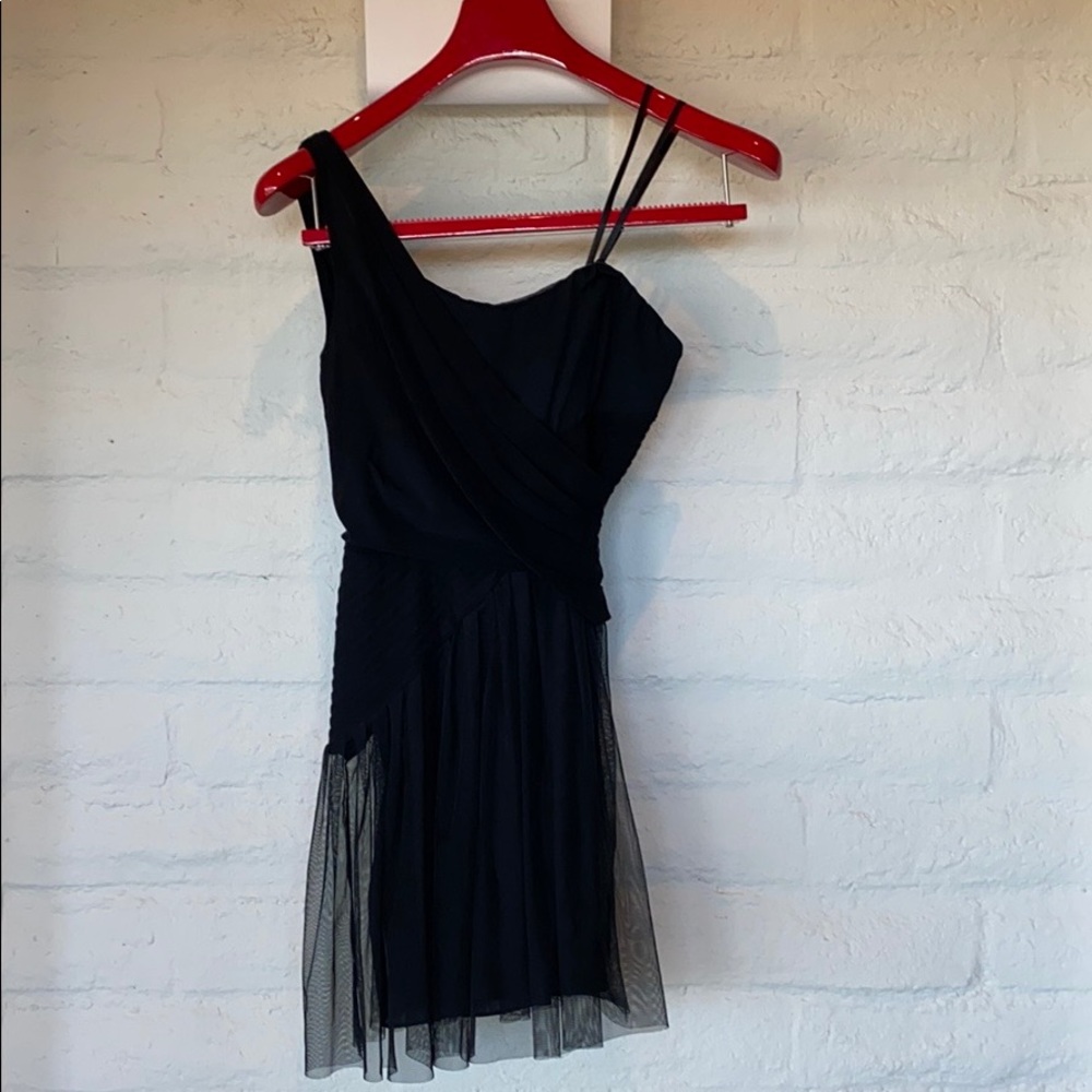 BCBG Max Azria size 04 Black Tulle Dress, NST6L084